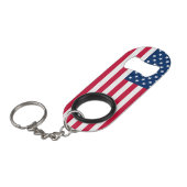 Amerikaanse Sleutelhanger flesopening VS Mini Flessenopener (Voorkant Gekanteld)