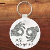 Amerikaanse Sleutelhanger voor gebarentaal (Voorkant)