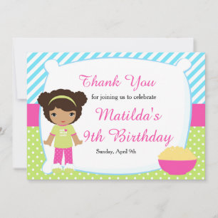 Amerikaanse Slumber-Slumber-wedstrijd Bedankkaart