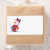 Amerikaanse sneeuwman etiket (Insitu)