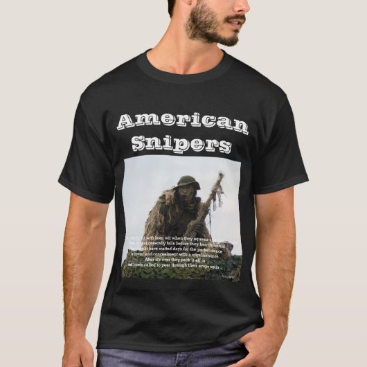 Amerikaanse snipers t-shirt (Voorkant)