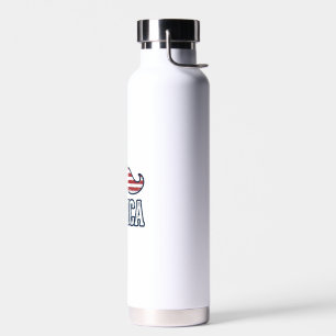 Amerikaanse Snor Patriottische Vector Ontwerp in N Waterfles