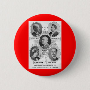 Amerikaanse sociaal-democratische partij 1900 ronde button 5,7 cm