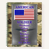 Amerikaanse soldaat notitieboek (Voorkant)