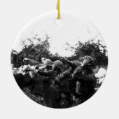 Amerikaanse soldaten aan het voorfront van de Eers Keramisch Ornament (Achterkant)