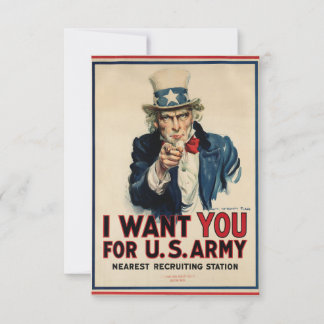 Amerikaanse soldaten wilden Poster WWII Kaart