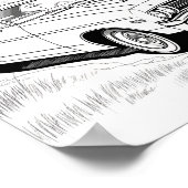 Amerikaanse Spier Auto Volwassen Kleuring Poster (Hoek)