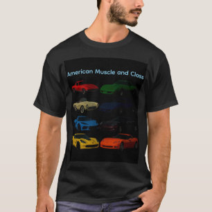 Amerikaanse Spier- en Klassieke Corvettes T-shirt