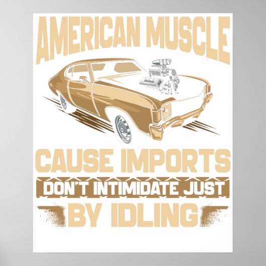 Amerikaanse Spier Poster (Voorkant)