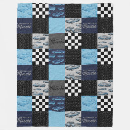 Amerikaanse spierkraan Fleece Blanket - blauw