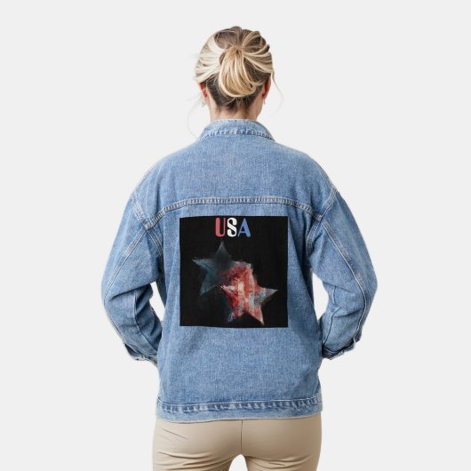 Amerikaanse spijkerjas denim jacket (Model)