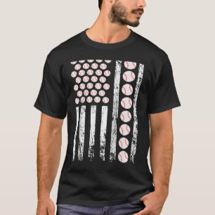 Amerikaanse sport vlag atletische bal spel speler t-shirt