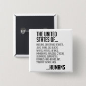 Amerikaanse Square Button (Voorkant /achterkant)