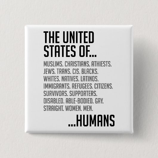 Amerikaanse Square Button (Voorkant)