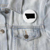 Amerikaanse staat Montana Ronde Button 5,7 Cm (In situ)