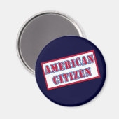 Amerikaanse staatsburger magneet (Voorkant / Achterkant)