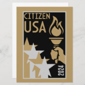 Amerikaanse staatsburgerschap geschenken (Voorkant / Achterkant)