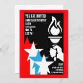 Amerikaanse staatsburgerschap geschenken kaart (Voorkant / Achterkant)