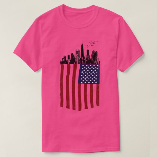 Amerikaanse stad t-shirt (Design voorkant)
