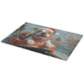 Amerikaanse Staffordshire Dog Kerstmis Snijplank (Hoek)