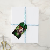 Amerikaanse Staffordshire-hond in St. Patrick's Da Cadeaulabel (Met Touw)