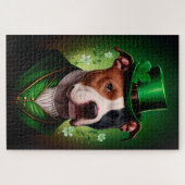 Amerikaanse Staffordshire-hond in St. Patrick's Da Legpuzzel (Horizontaal)