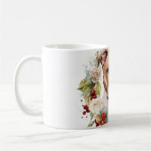 Amerikaanse Staffordshire Kerstkrans feestelijk Koffiemok (Links)