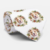 Amerikaanse Staffordshire Kerstkrans feestelijk Stropdas (Opgerold)