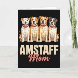 Amerikaanse Staffordshire-moeder huisdierenliefheb Kaart
