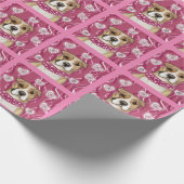 AMERIKAANSE STAFFORDSHIRE TERRIE CADEAUPAPIER (Hoek)