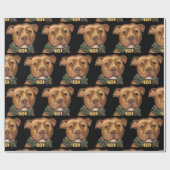 AMERIKAANSE STAFFORDSHIRE TERRIE CADEAUPAPIER (Vlak)