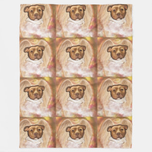 AMERIKAANSE STAFFORDSHIRE TERRIE FLEECE DEKEN