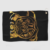 AMERIKAANSE STAFFORDSHIRE TERRIE GOLFHANDDOEK (Horizontaal)