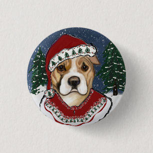 AMERIKAANSE STAFFORDSHIRE TERRIËR RONDE BUTTON 3,2 CM