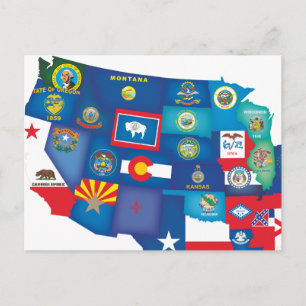 Amerikaanse Staten Briefkaart