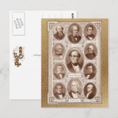 Amerikaanse Statesmen en Orators Briefkaart (Voorkant / Achterkant)