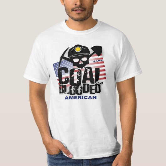 AMERIKAANSE STEENKOOL T-SHIRT (Voorkant)