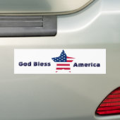 Amerikaanse ster Amerikaanse vlag Bumpersticker (Op auto)