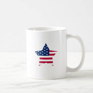 Amerikaanse ster Amerikaanse vlag Koffiemok
