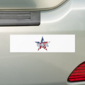 Amerikaanse ster bumpersticker (Op auto)