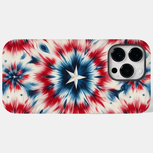 Amerikaanse ster Case-Mate iPhone case (Achterkant (horizontaal))
