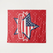 Amerikaanse ster wandkleed (Voorkant (horizontaal))