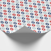 Amerikaanse sterren cadeaupapier (Hoek)