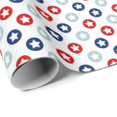 Amerikaanse sterren cadeaupapier (Rol Hoek)