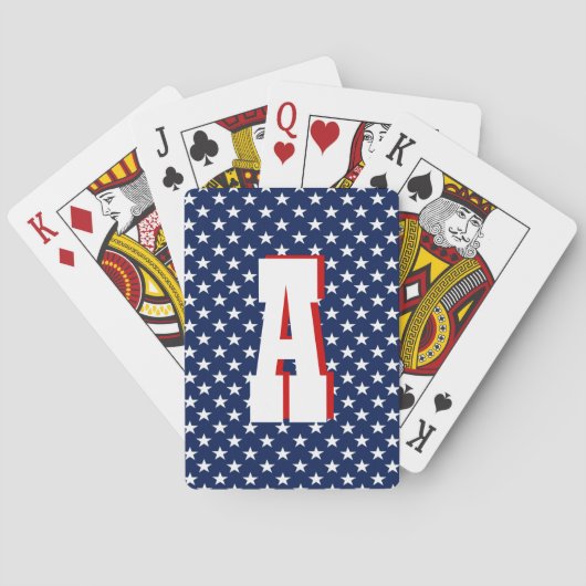 Amerikaanse sterren speelkaarten (Achterkant)