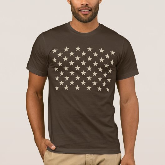 Amerikaanse sterren van de vlag t-shirt (Voorkant)