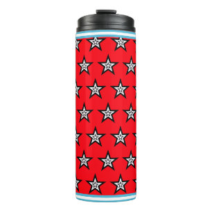 Amerikaanse sterrenpatroon tumbler thermosbeker