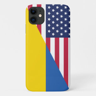 Amerikaanse steun aan Oekraïne Sherpa Blanket iPhone 11 Hoesje
