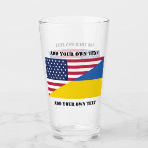 Amerikaanse steun voor Oekraïne Kussen Glas