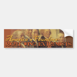 Amerikaanse stichters: Juiste bevingen Bumpersticker